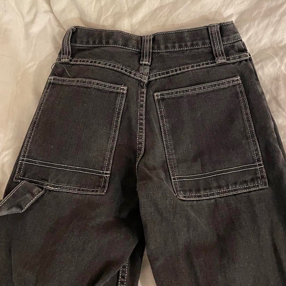 J. Galt high waisted black jeans with white string enseem. Size Small